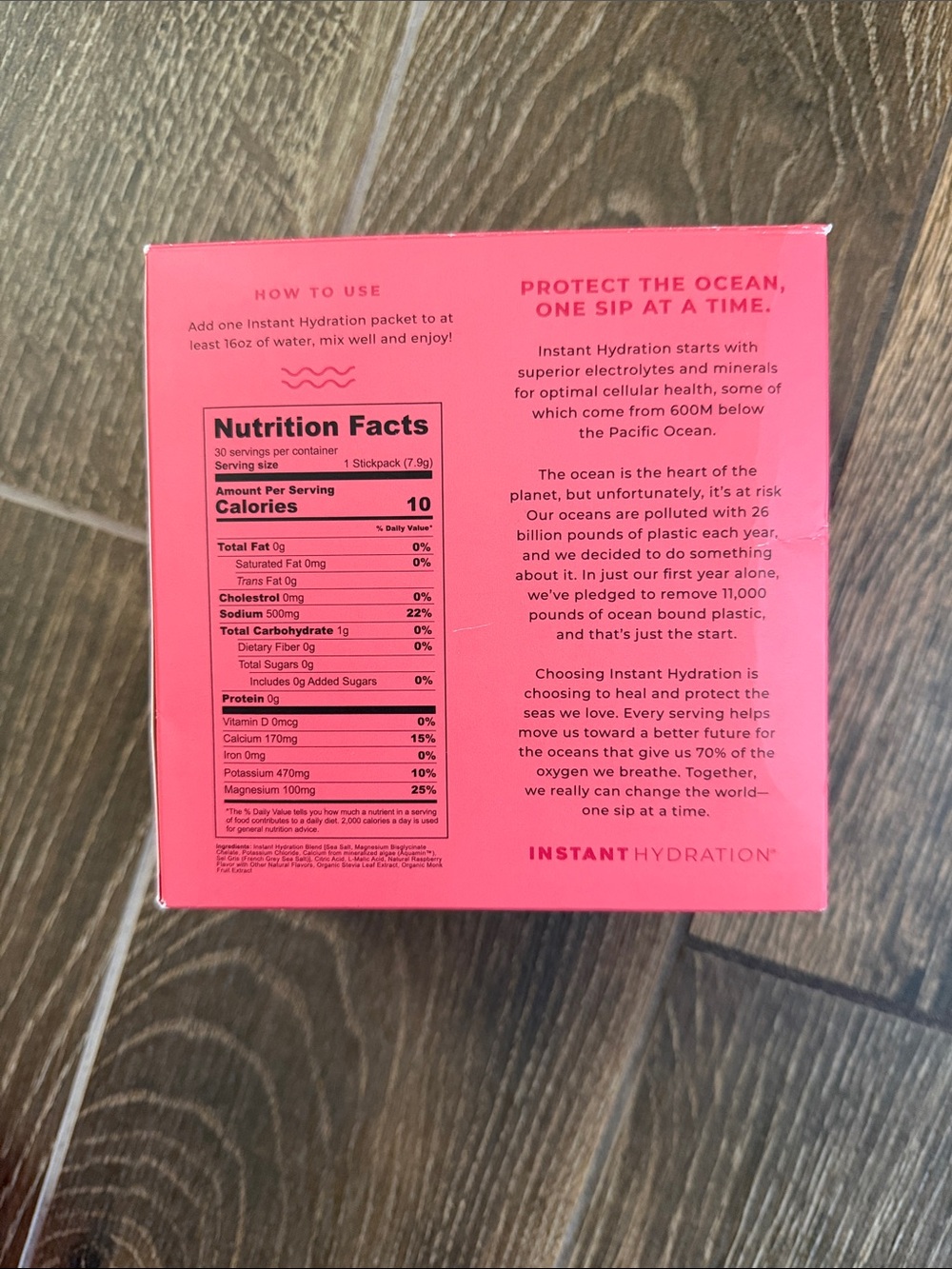 Instant Hydration Raspberry Electrolyte Powder Drink Packets - Picture 7 of 9